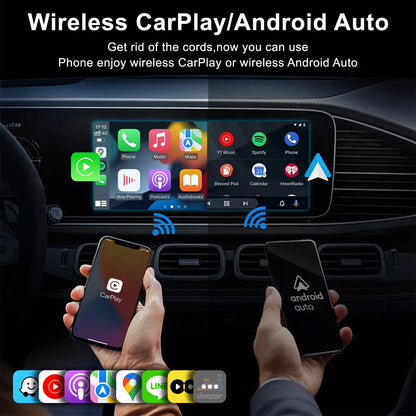 IHeylinkit Wireless CarPlay & Android Auto Adapter – Auto-Connect Dongle with Zinc Alloy Shell for Most Vehicles