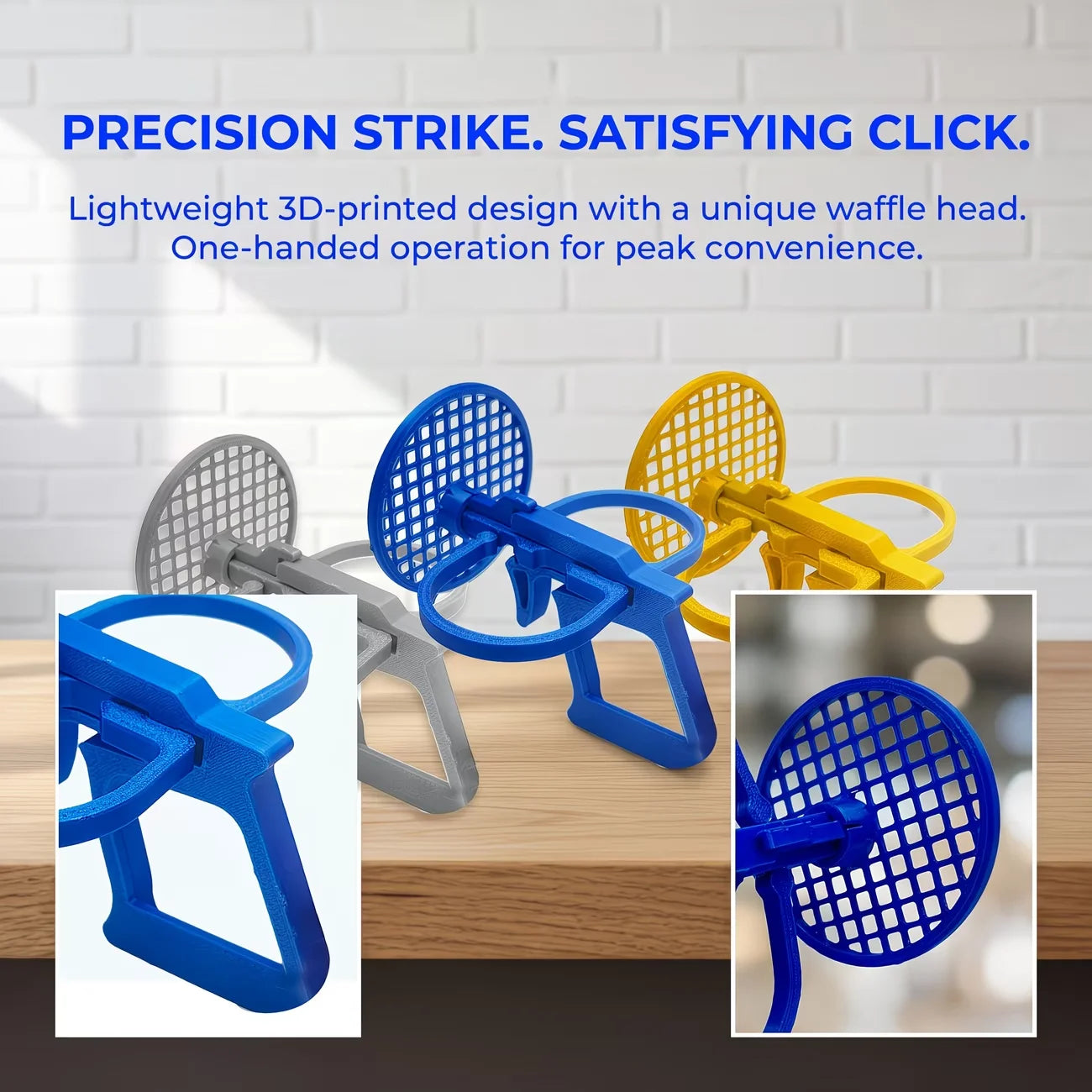 Fly Swatter Launcher Catapult - Single-Hand Precision Fly Killer for Home, Garden, Camping & Outdoor Use