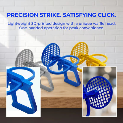 Fly Swatter Launcher Catapult - Single-Hand Precision Fly Killer for Home, Garden, Camping & Outdoor Use