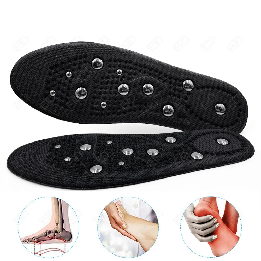 EiD Magnetic Therapy Foot Insoles – Soft Acupressure Sports Cushion for Men & Women