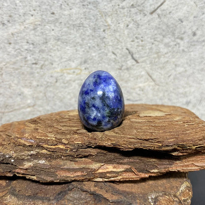 EG1-7 Mini Natural Stone Egg - Polished Meditation Fidget Stone for Stress Relief, Desk Decor, and Gifts