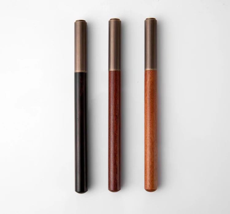 Luxury Retro Wood and Bronze Fountain Pen - 0.5mm Calligraphy Ink Pen for Business, Art, and School, Ideal Student Stationery Gift