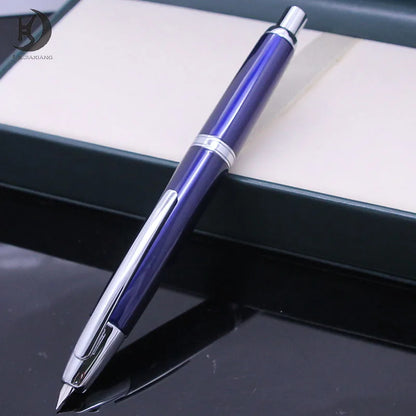 Jinhao 10 Metal Fountain Pen – Press-Out Nib, Retractable Fine Nib with Ink Converter
