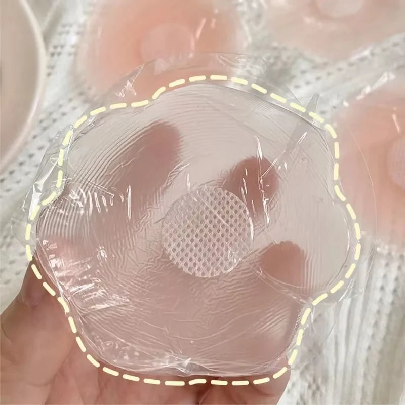 Reusable Silicone Nipple Covers for Women – Invisible Strapless Bra Pasties & Breast Petals