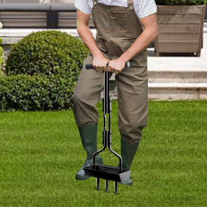 Manual Lawn Aerator Corer Tool - Plug Aerator with Cleaning Tool for Grass, Garden & Yard Care