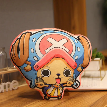 One Piece Anime Pillow – Luffy, Zoro, Sanji, Chopper & Usopp Stuffed Cartoon Cushion Toy, Perfect Birthday Gift