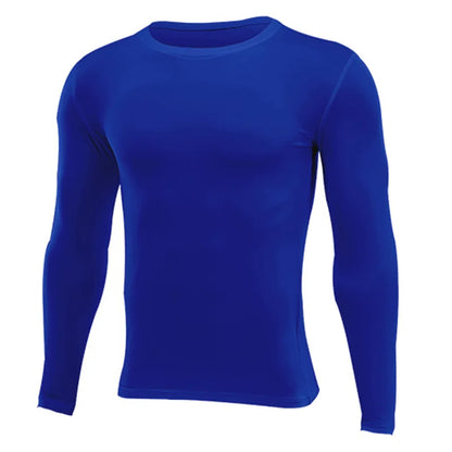 Unisex Compression Long Sleeve Base T-Shirt – Sports Fitness Top for Men, Women & Kids (Running, Gym, Basketball, Football)