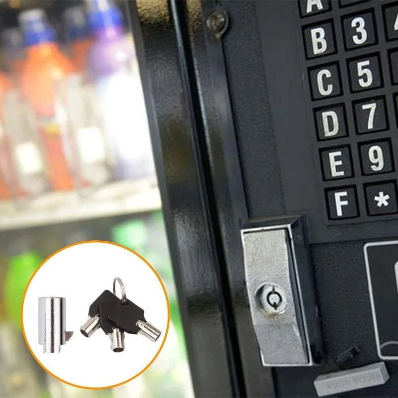 Universal Vending Machine Security Lock Set - Keyed Alike Tubular Keyway Lock