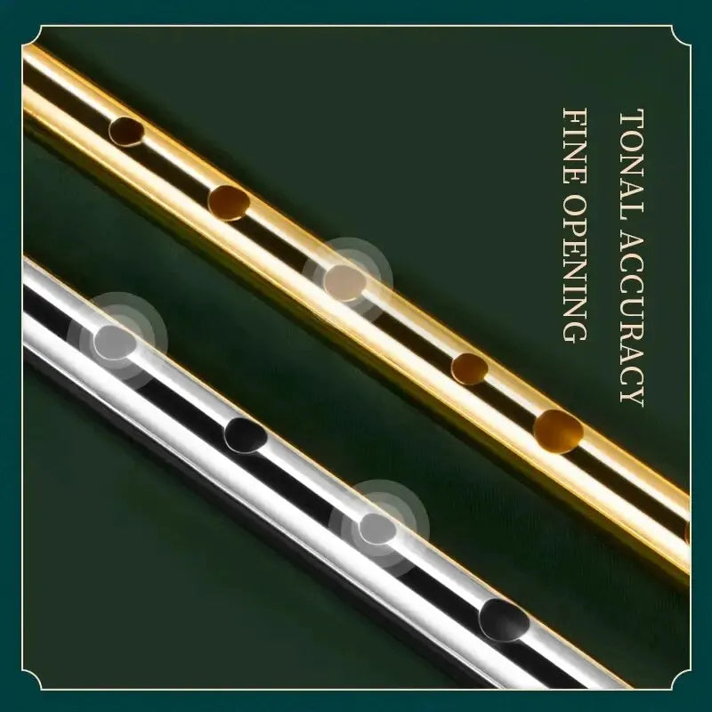 Miwayer Authentic Irish Tin Whistle Flute – C/D Key Penny Whistle with 6 Holes for Traditional Irish Music