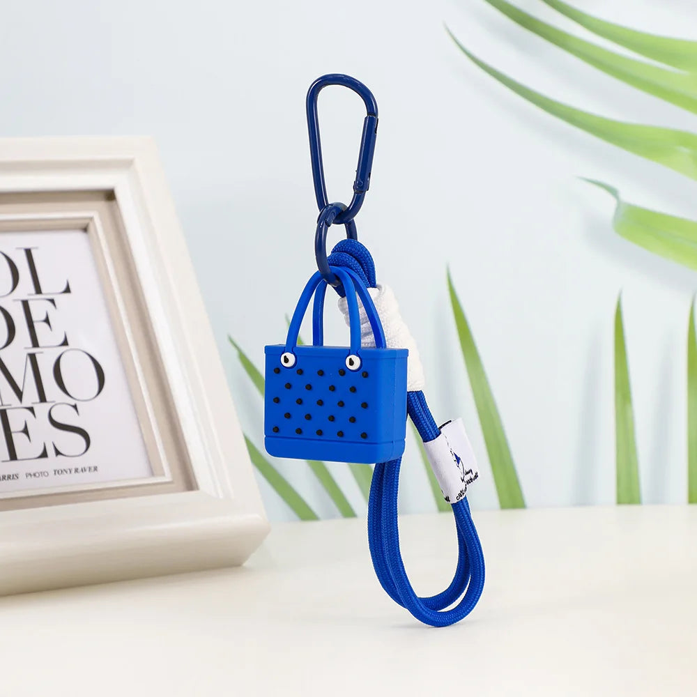 Fashion Beach Bag Keychain Pendant – Women's Bogg Bag Charm, Simulation Design, Wallet Accessories for Keys