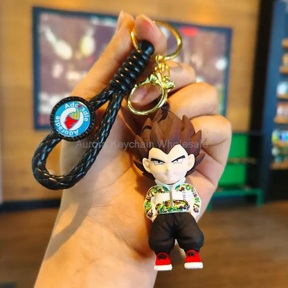 Dragon Ball Z Keychain – Super Saiyan Goku, Bulma, Broly, Piccolo & Majin Buu Car Pendant Toy Gift for Kids