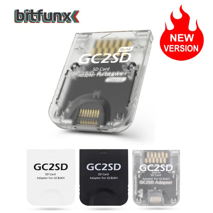 BitFunx GC2SD Micro SD Card Adapter - Swiss SD Memory Card Adapter for Nintendo GameCube & Wii Consoles