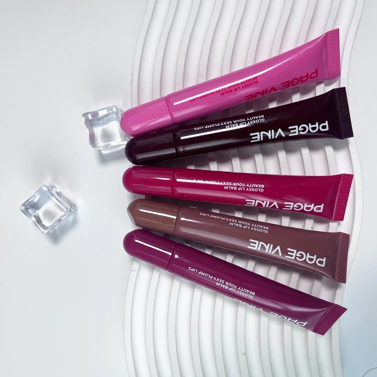 Moisturizing Lip Gloss Phone Case — Transparent Raspberry Jelly Lipstick Balm Hydrating Gloss
