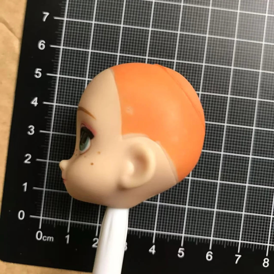 DISNEY Doll Heads – Bald Red Hair King, Queen & Alice with Makeup for DIY Dressing & Accessories