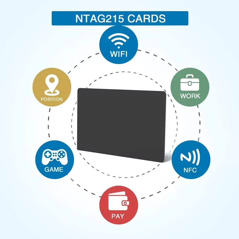 NTAG215 NFC Cards - Blank Waterproof RFID Tags 13.56MHz for TagMo