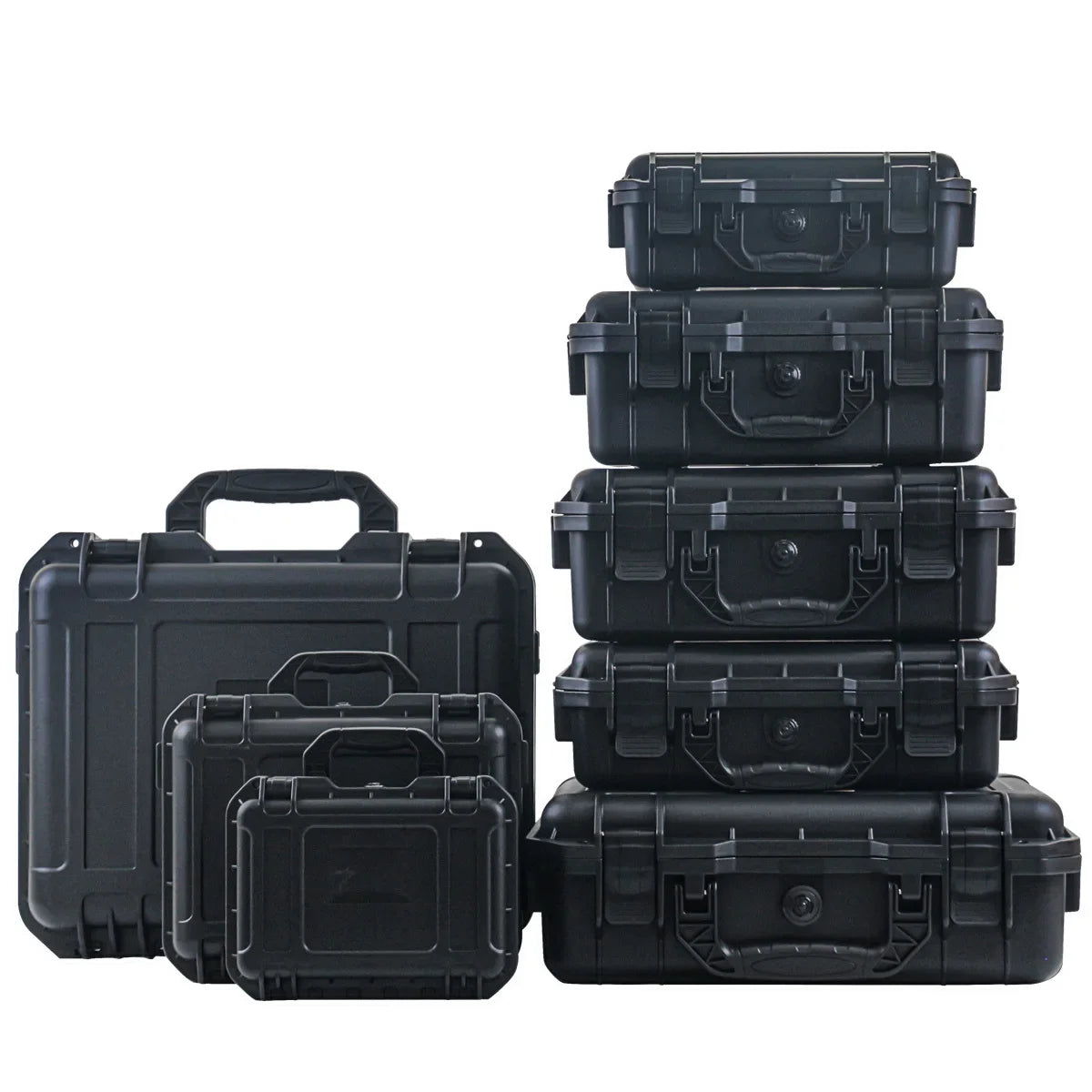 Waterproof Hard Tool Carry Case - Protective Storage Box with Pre-Cut Sponge Organizer for Equipment