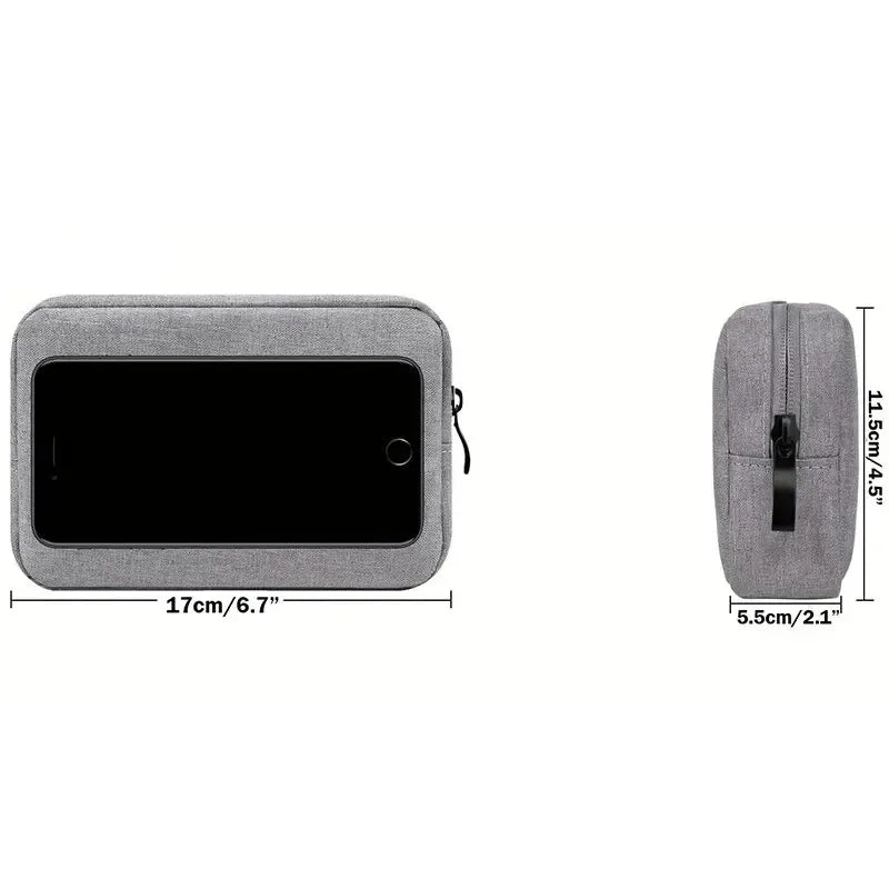 Digital Portable Organizer Case – Travel Storage Bag for Headphones, Chargers, USB Cables & Accessories