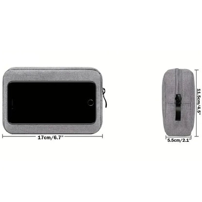Digital Portable Organizer Case – Travel Storage Bag for Headphones, Chargers, USB Cables & Accessories