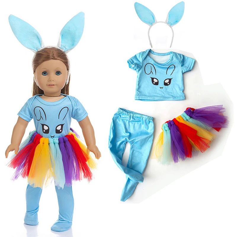 18-Inch Girl Doll Winter Coat – Jacket Outfit for 43cm Newborn Baby Dolls