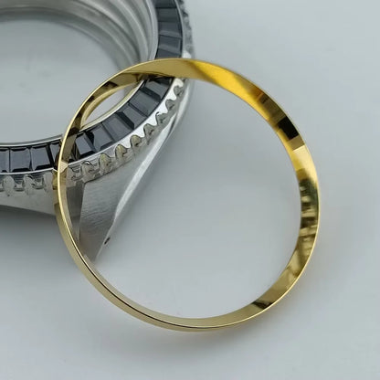 Silver Mod Copper Chapter Ring for NH35 Watch Case - Polished Inner Ring Replacement, 30.3 × 27.3mm Watch Accessory