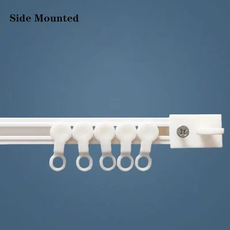 Strong Self-Adhesive Curtain Track – No Drill Nano Silent Sliding Rail System for Top & Side Mounted Window Decor Accessories