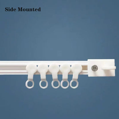 Strong Self-Adhesive Curtain Track – No Drill Nano Silent Sliding Rail System for Top & Side Mounted Window Decor Accessories