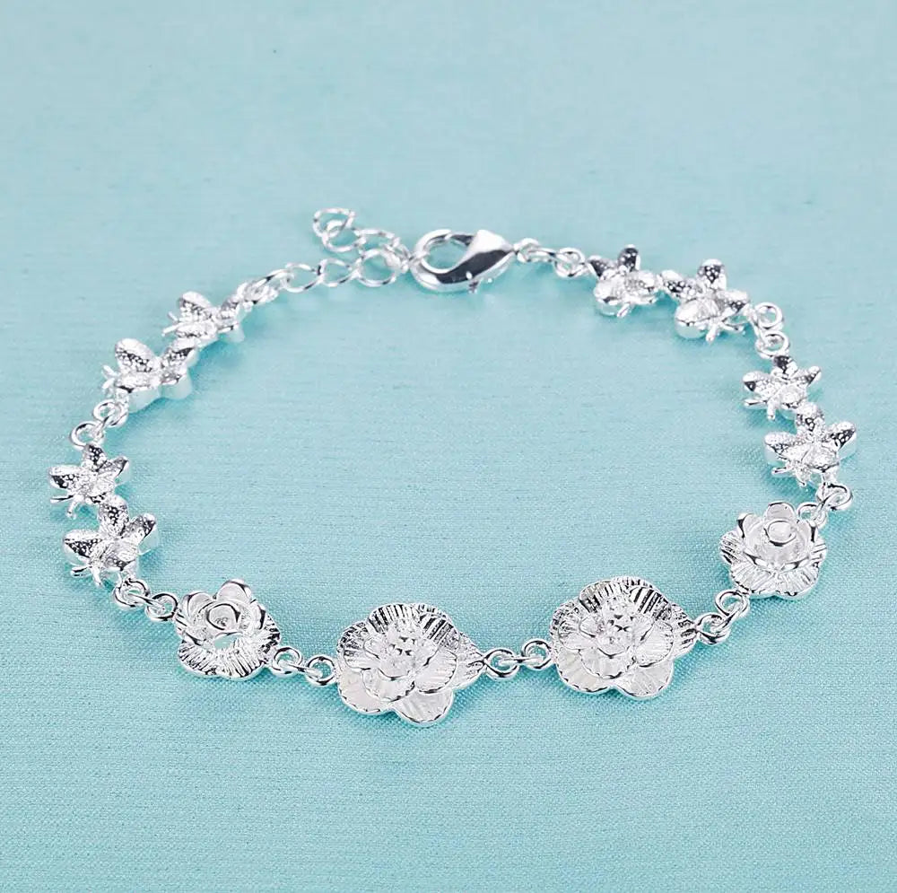 925 Sterling Silver Bead Bracelet – High-Quality Romantic Chain for Women, Fashion Jewelry Gift for Engagement, Party & Wedding