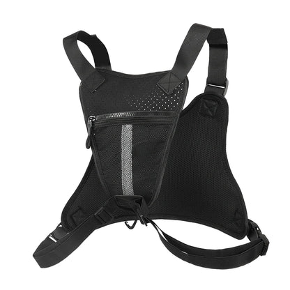 Sports Chest Bag – Lightweight Waterproof Running Vest with Pocket, Phone Holder & Large Capacity Tactical Front Pack