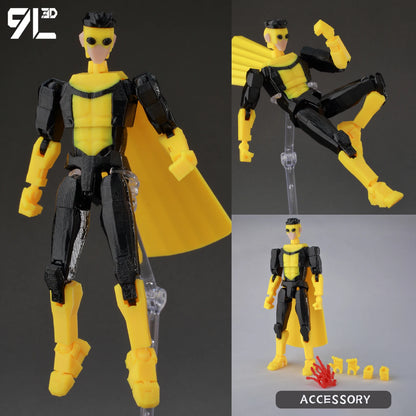 9L3D Superman & Batman Action Figures – Multi-Jointed Poseable LUCKY13 Titan13 Collectible Hero Toys