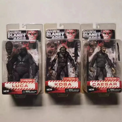 Rise of the Planet of the Apes PVC Figure Collection – Caesar, Koba, Luca & Maurice