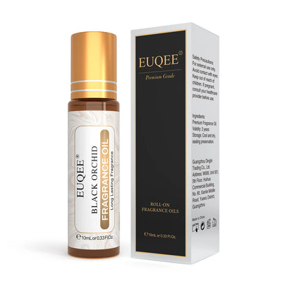 EUQEE 10ml Women's Roller Fragrance Oil - Coconut, Vanilla & Floral Aroma Scent Oil
