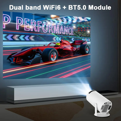 Magcubic Hy300 Projector 4K - Android 11, Dual Wifi6, 200 ANSI, Allwinner H713, BT5.0, 1080P HD 1280x720P, Home and Outdoor Cinema Projector