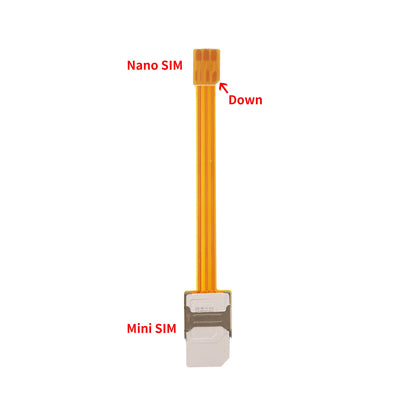 Nano 4FF SIM Card Converter - Nano to Micro 3FF Standard 2FF SIM Adapter