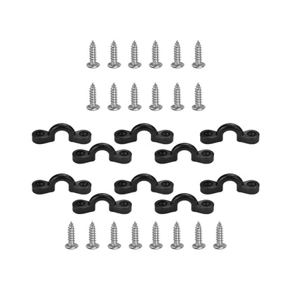 10Pcs Kayak Pad Eye Anchor Hardware – C-Type Pull Handle Buckle Eyelets with Screws for Canoes & Boats