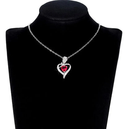 Heart Pendant Necklace - Elegant Hollow Design Jewelry Gift for Mother’s Day, Best Friends & Special Occasions