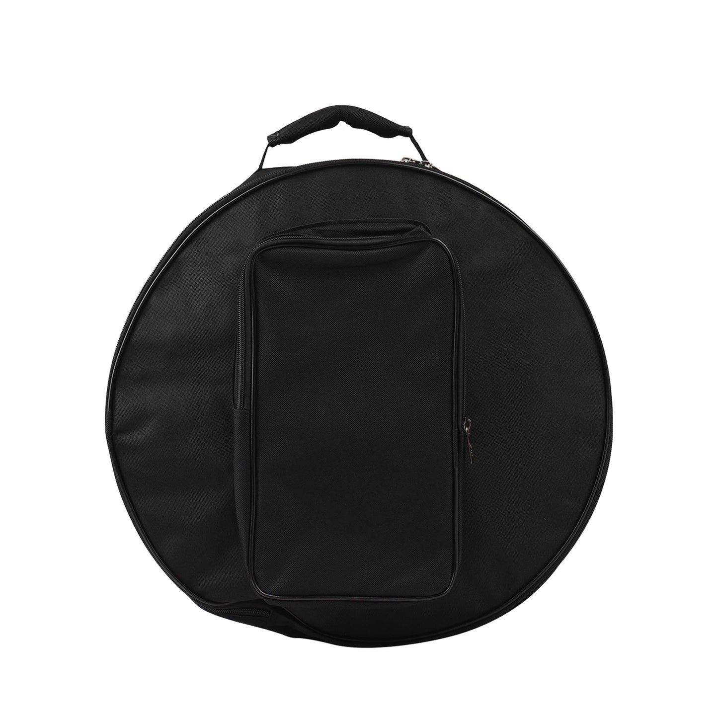 Compact Snare Drum Bag Backpack – Red Musical Instrument Case with Shoulder Strap and Exterior Pockets