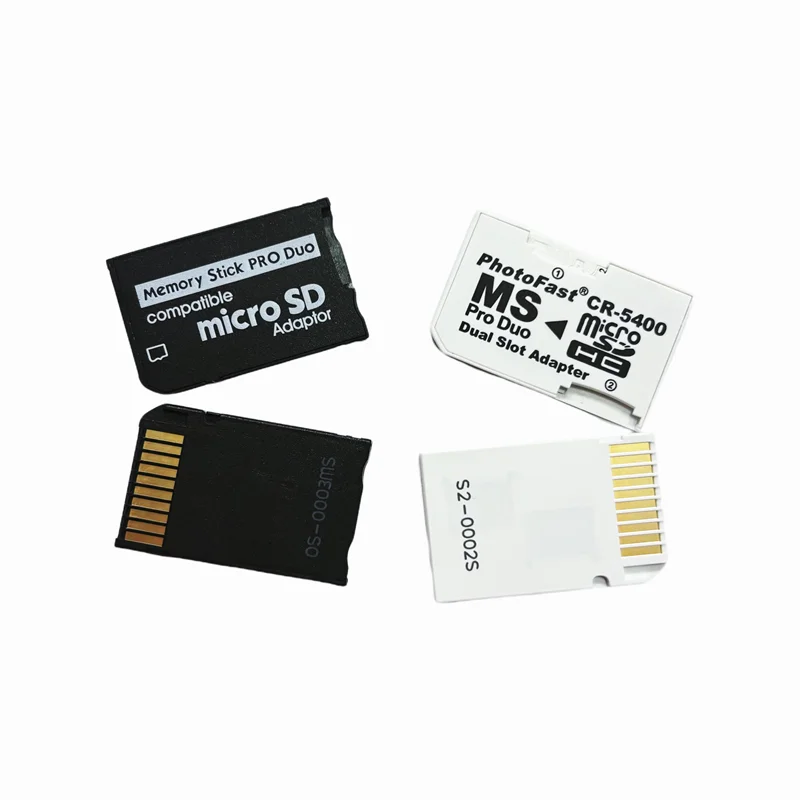 5PCS TF to MS Memory Stick Pro Duo Adapter – Card Reader & SD Converter for Sony PSP 1000/2000/3000 Accessories