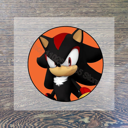 Sonic Cartoon Iron-On Patches – DIY Heat Transfer Anime Stickers for Clothing & Custom T-Shirts