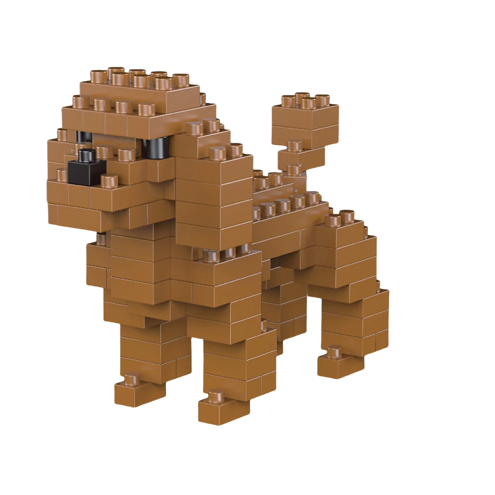 Mini Dachshund Dog Building Blocks Toy – Lifelike Construction Set for Kids & Adults, Fun Educational DIY