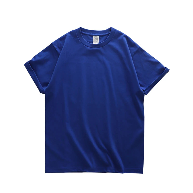 Dukeen Heavyweight Cotton T-Shirt - 280gsm Oversized Short Sleeve Casual Tee for Men Summer Streetwear