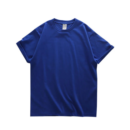 Dukeen Heavyweight Cotton T-Shirt - 280gsm Oversized Short Sleeve Casual Tee for Men Summer Streetwear