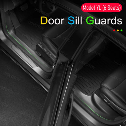 Tesla Model YL 2026 Door Sill Protectors – Anti-Kick Guards, Seat Rail Pads and Trunk Side Cover Mats