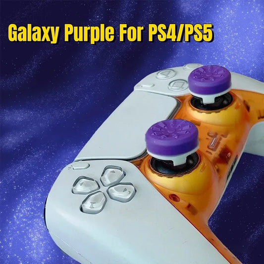 2PCS Performance Thumb Grip Caps — Silicone Analog Stick Covers for PS4 & PS5 Controllers