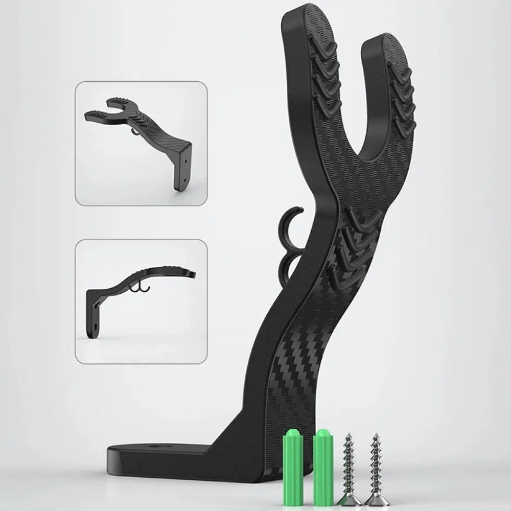 Motorcycle Helmet & Jacket Hook Rack — Multipurpose Wall-Mount Hanger for Helmets, Luggage, Kitchen, and Home Use