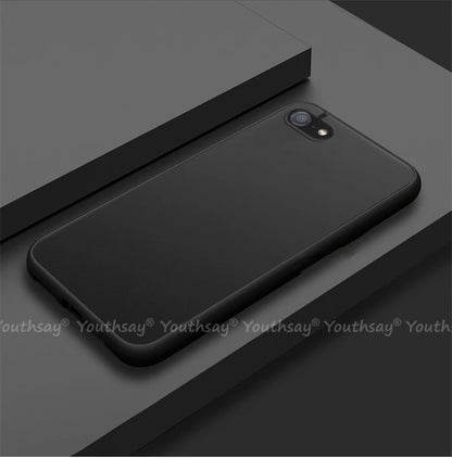 Matte Silicone iPhone SE Case - Translucent Rubber Cover for iPhone SE 2020/2022, 7/8 & Plus Models