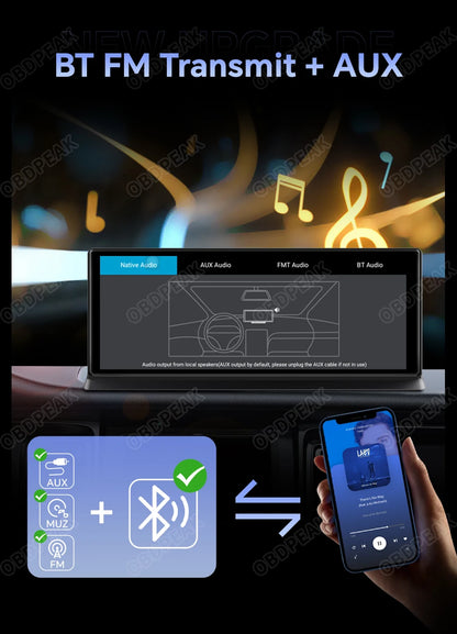 K60 Pro 11.3" Dash Cam — Android 14 AI Screen with 4G+64G, WiFi, GPS, CarPlay & Android Auto Rearview Mirror Recorder