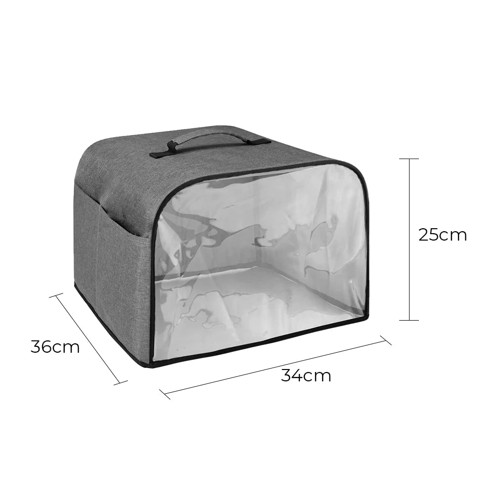Durable Kitchen Dust Cap for Air Fryer - Household Toaster Cover with Storage Pockets, Suitable for Ninja Foodi Grill & Bread Baking