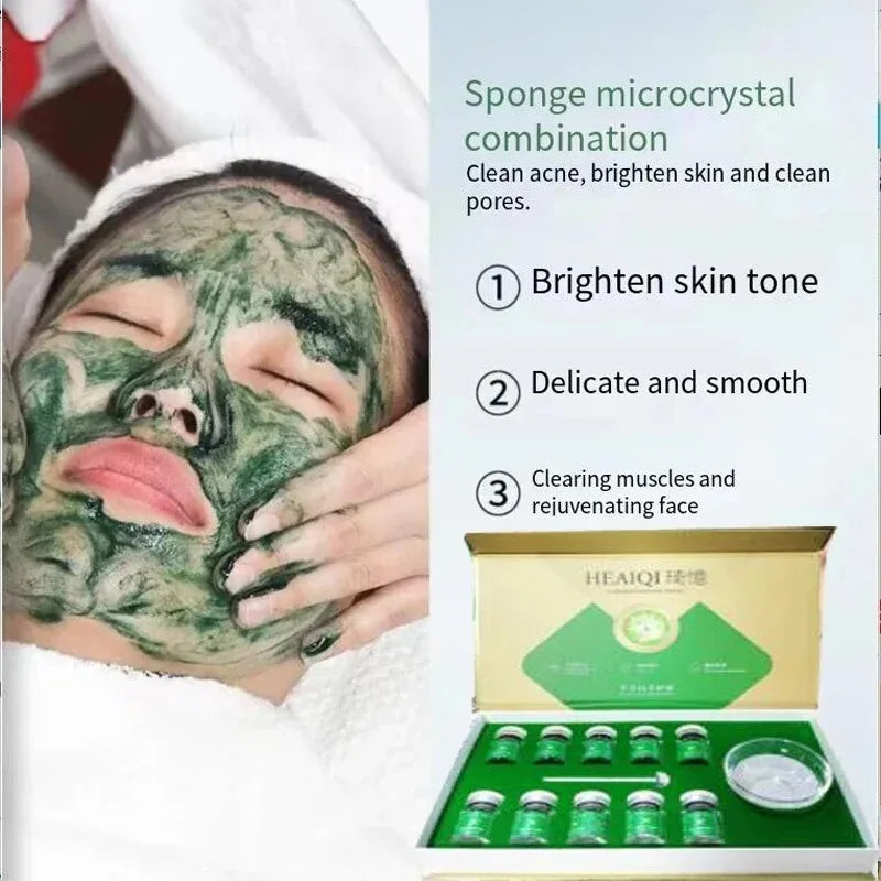 10pcs Sponge Microcrystal Freeze-Dried Powder Collagen Regeneration Sponges – Natural Biological Extract for Skin Cell Renewal
