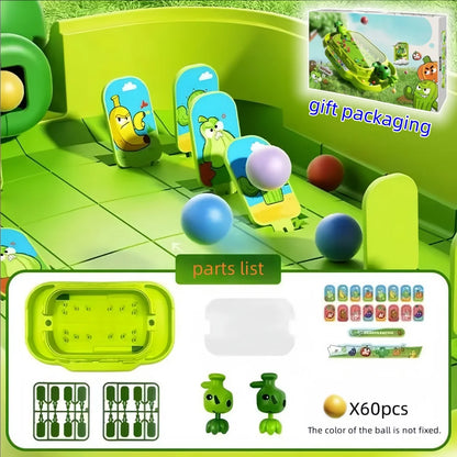 Plants vs Zombies Tabletop Battle Game - 2-Player Interactive Shooting Toy for Kids & Family