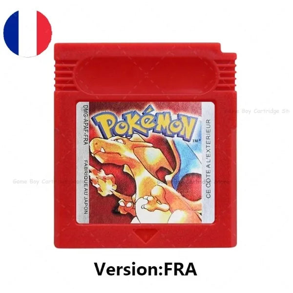 GBC Pokémon Game Cartridge Bundle – Red, Blue, Crystal, Gold, Silver, Yellow & Green, Multi-Language